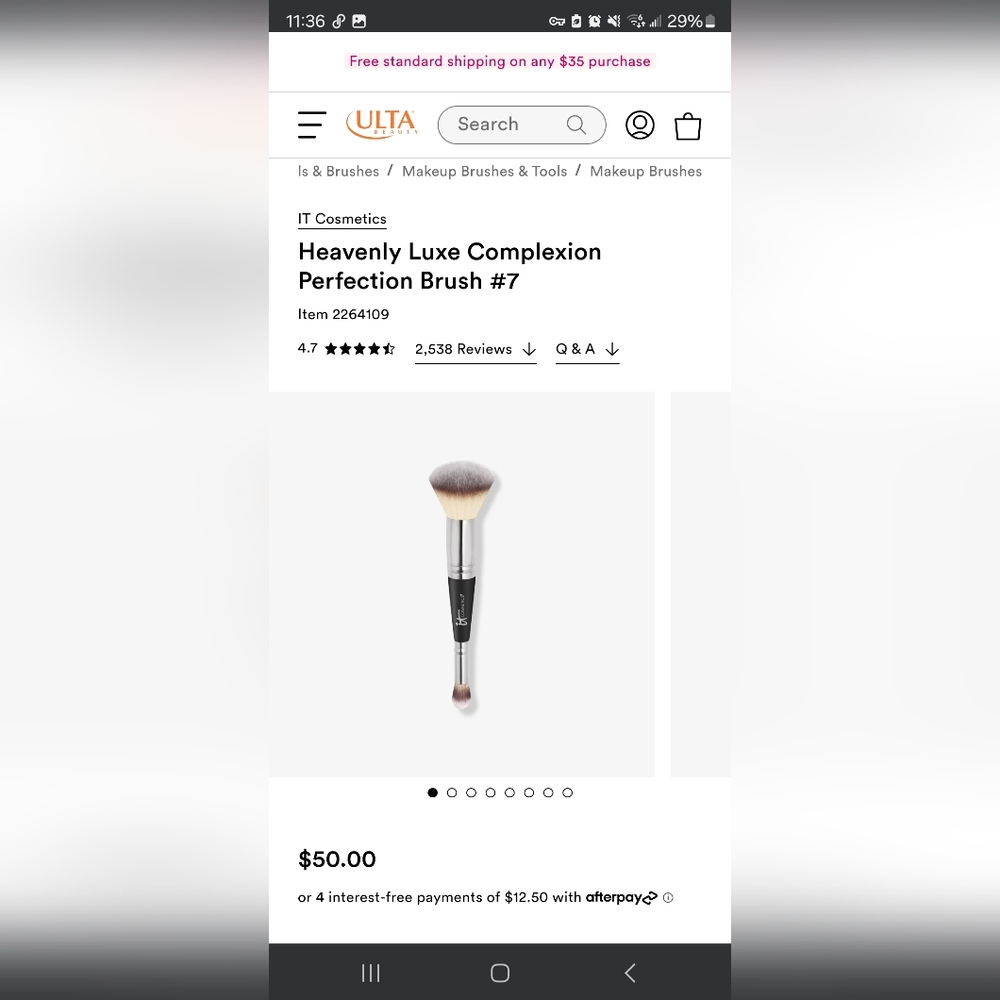 it Cosm. Heavenly Luxe Complexion Perfection All-Over Conceal Dual End #7 Brush